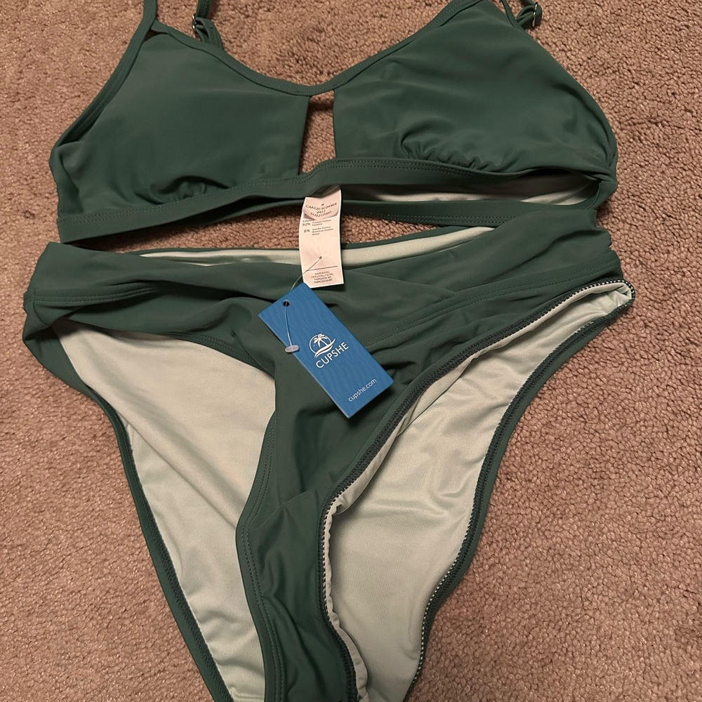 Cupshe Green Bikini Set